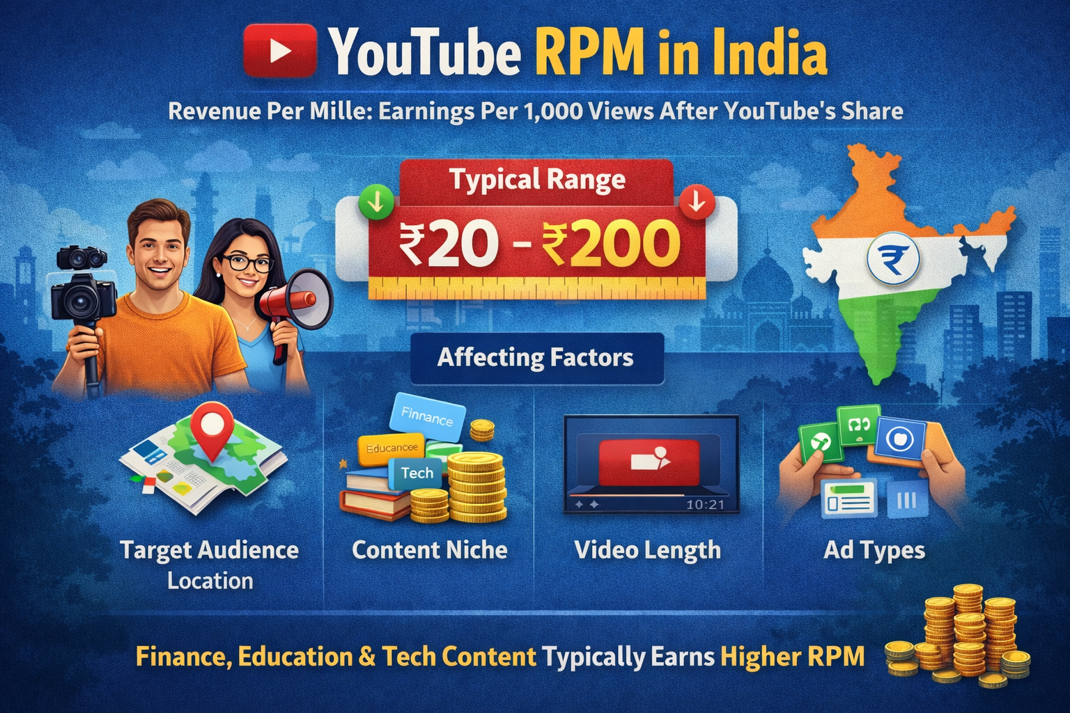 Youtube Rpm in India